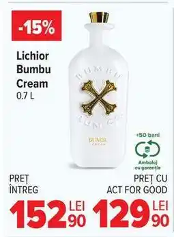 Carrefour Lichior Bumbu Cream 0.7 L Ofertă