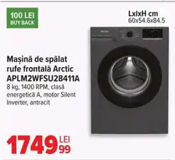 Carrefour Mașină de spălat rufe frontală Arctic APLM2WFSU28411A Ofertă