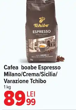 Carrefour Cafea boabe Espresso Milano/Crema/Sicilia/ Varazione Tchibo Ofertă