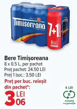Carrefour Bere Timişoreana Ofertă