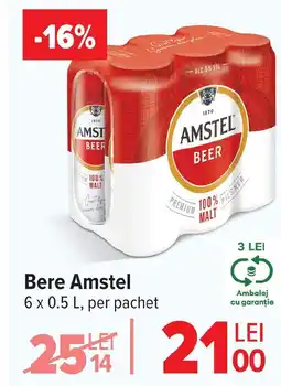 Carrefour Bere Amstel Ofertă