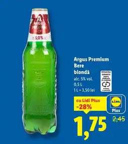 Lidl Argus Premium Bere blondǎ Ofertă