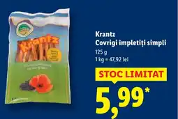 Lidl Krantz Covrigi împletiţi simpli Ofertă