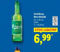 Lidl Carlsberg Bere blondǎ Ofertă