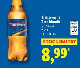Lidl Timişoreana Bere blondă Ofertă