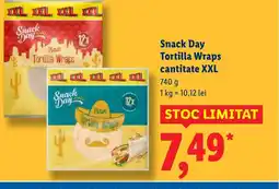 Lidl Snack Day Tortilla Wraps cantitate XXL Ofertă