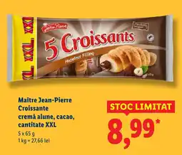 Lidl Maître Jean-Pierre Croissante cremă alune, cacao, cantitate XXL Ofertă