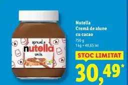 Lidl Nutella Cremă de alune cu cacao Ofertă