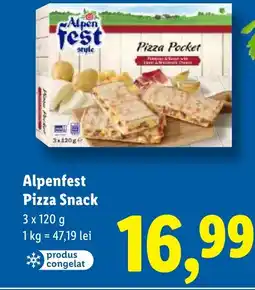 Lidl Alpenfest Pizza Snack Ofertă