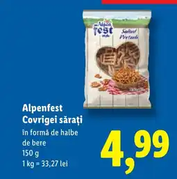 Lidl Alpenfest Covrigei săraţi Ofertă