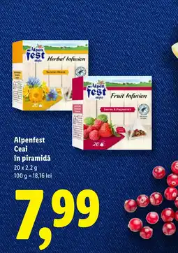 Lidl Alpenfest Ceai în piramidă Ofertă