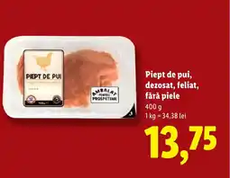 Lidl Piept de pui, dezosat, feliat, fără piele Ofertă