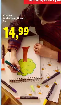Lidl Crelando Markere duo Ofertă
