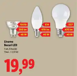 Lidl Livarno Becuri LED Ofertă