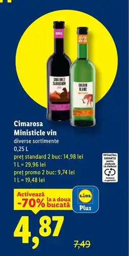 Lidl Cimarosa Ministicle vin Ofertă