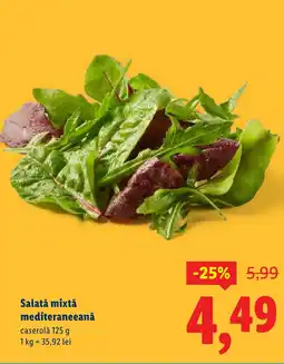 Lidl Salată mixtǎ mediteraneeană Ofertă