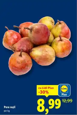 Lidl Pere roşii Ofertă