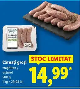Lidl Cârnaţi groşi Ofertă