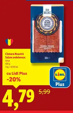 Lidl Cămara Noastră Salam ardelenesc Ofertă