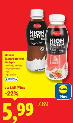 Lidl Milbona Băutură proteică din lapte Ofertă