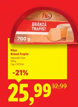 Lidl Pilos Brânză Trapist Ofertă