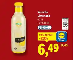 Lidl Solevita Limonadǎ Ofertă