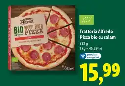 Lidl Trattoria Alfredo Pizza bio cu salam Ofertă