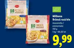 Lidl Milbona Brânză rasă bio Ofertă