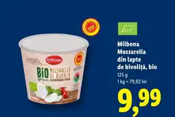 Lidl Milbona Mozzarella din lapte de bivoliţă, bio Ofertă