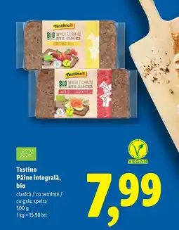 Lidl Tastino Pâine integrală, bio Ofertă