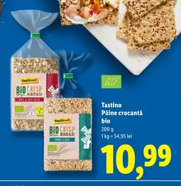 Lidl Tastino Pâine crocantă bio Ofertă
