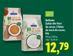 Lidl Belbake Zahăr din flori de cocos / Făină de nucă de cocos, bio Ofertă