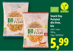 Lidl Snack Day Pufuleţi din linte, bio Ofertă