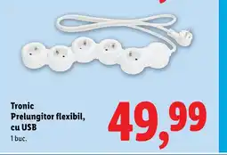 Lidl Tronic Prelungitor flexibil, cu USB Ofertă