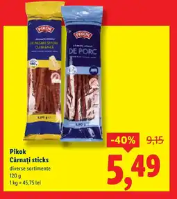 Lidl Pikok Cârnaţi sticks Ofertă