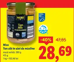 Lidl Nixe Ton alb în ulei de măsline Ofertă