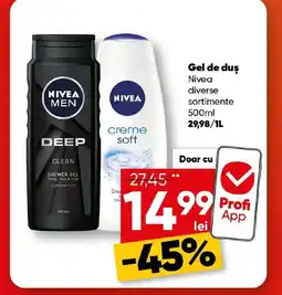 PROFI Nivea Gel de duş Ofertă