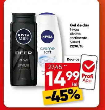 PROFI Nivea Gel de duş Ofertă