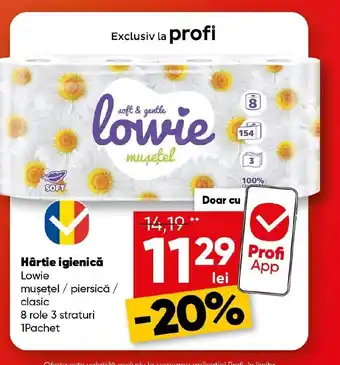 PROFI Lowie Hârtie igienică Ofertă