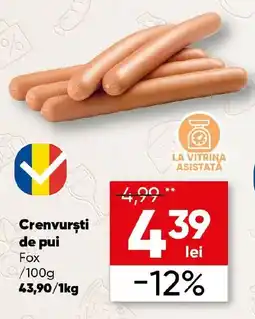 PROFI Crenvursti de pui Fox Ofertă