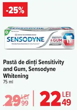 Carrefour Pastă de dinți Sensitivity and Gum, Sensodyne Whitening Ofertă