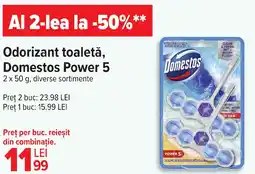 Carrefour Odorizant toaletă, Domestos Power 5 Ofertă