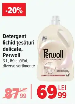 Carrefour Detergent lichid țesături delicate, Perwoll Ofertă