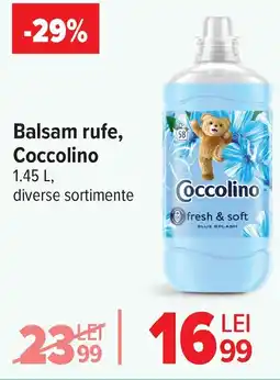 Carrefour Balsam rufe, Coccolino Ofertă
