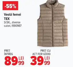 Carrefour Vestă femei TEX Ofertă