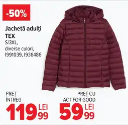 Carrefour Jachetă adulți TEX Ofertă