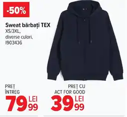Carrefour Sweat bărbați TEX Ofertă
