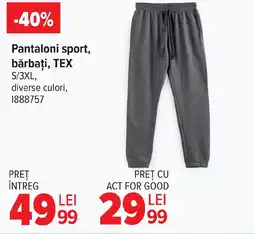 Carrefour Pantaloni sport, bărbați, TEX Ofertă