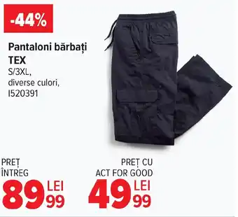 Carrefour Pantaloni bărbați TEX Ofertă