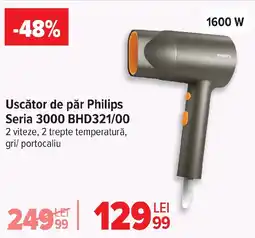 Carrefour Uscător de păr Philips Seria 3000 BHD321/00 Ofertă